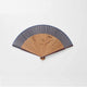 [HAND FAN] MEN'S SILK FAN DRAGONFLY TEA BONE LARGE SHORT GROUND | KYOTO FOLDING FANS | OHNISHI TSUNE SHOTEN