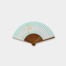 [HAND FAN] WOMEN'S PAPER FAN WATERSIDE SMALL CHRYSANTHEMUM | KYOTO FOLDING FANS | OHNISHI TSUNE SHOTEN
