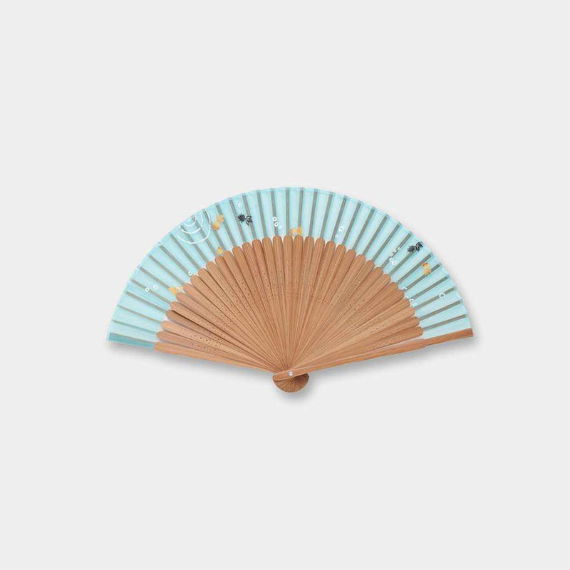 [HAND FAN] WOMEN'S SILK FAN FISHBOWL | KYOTO FOLDING FANS | OHNISHI TSUNE SHOTEN