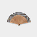 [HAND FAN] WOMEN'S SILK FAN DIANTHUS AND HAGI | KYOTO FOLDING FANS | OHNISHI TSUNE SHOTEN