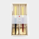 [CHOPSTICKS] COUPLE CHOPSTICKS / CHOPSTICK REST SET SHIZUKU (GOLD) | KANAZAWA GOLD LEAF