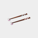 [CHOPSTICKS] CHOPSTICK REST SET CHERRY BLOSSOM DROPLETS | TSUGARU VIDRO| ADERIA