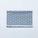 [SCARF]  STALL HIRE HOKUSAI WACHIGAI ASANOHA (BLUE) | HAKATA TEXTILES| OKANO
