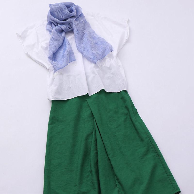 [圍巾]租用涼爽（鈷藍色）| okano |博多紡織品