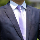 [TIE] LAVENDER MIYAVI 33 MOMME SILK SATIN | GUNNAI TEXTILES| FUJI SAKURA