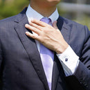 [TIE] LAVENDER MIYAVI 33 MOMME SILK SATIN | GUNNAI TEXTILES| FUJI SAKURA