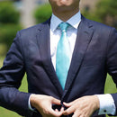 [TIE] CELADON GREEN MIYAVI 33 MOMME SILK SATIN | GUNNAI TEXTILES| FUJI SAKURA