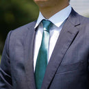 [TIE] CELADON GREEN MIYAVI 33 MOMME SILK SATIN | GUNNAI TEXTILES| FUJI SAKURA