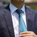 [TIE] LIGHT GRAYISH GREEN MIYAVI 33 MOMME SILK SATIN | GUNNAI TEXTILES| FUJI SAKURA