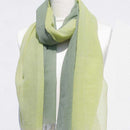 [SCARF] STALL KASANE YOUNG GRASS COLOR (SPRING GREEN × CITRON) | GUNNAI TEXTILES| FUJI SAKURA