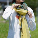 [SCARF] STALL KASANE JOROHANA (YELLOW × IRIDESCENT GREEN) | GUNNAI TEXTILES| FUJI SAKURA