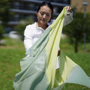 [SCARF] STALL KASANE YOUNG GRASS COLOR (SPRING GREEN × CITRON) | GUNNAI TEXTILES| FUJI SAKURA