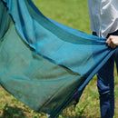 [SCARF] STALL KASANE PEACOCK COLOR (PEACOCK × CHROME GREEN) | GUNNAI TEXTILES| FUJI SAKURA