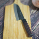 [KITCHEN (CHEF) KNIFE] THIS FORGED BLACK KNIVES SANTOKU KNIFE 170MM | ECHIZEN FORGED BLADES| IWAI CUTLERY