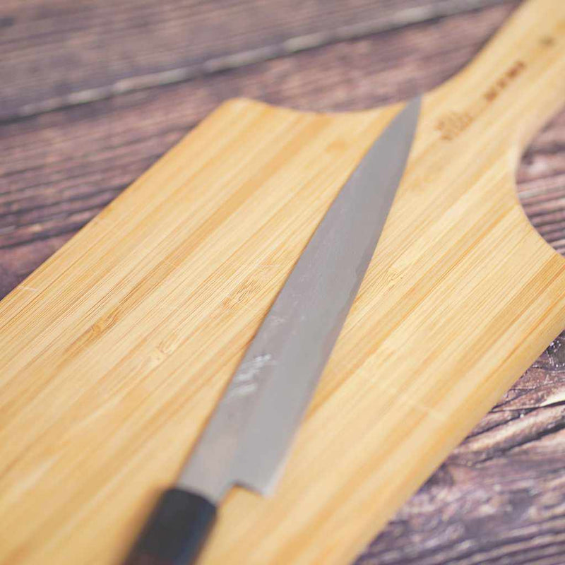[廚（廚）刀]這款鍛造風格徽章生魚片刀200mm |江津鍛造刀片