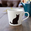 [MUG (CUP)] COLOR & DESIGN CHANGE SITTING CAT WHITE | MINO WARES | MARUMO TAKAGI
