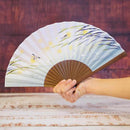 [กระเป๋าพัดลมมือ] หิ่งห้อย | Kaga Yuzen