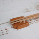 [CHOPSTICK REST SET] 3 PIECES JAPANESE APRICOT | MARUSO | SEKISHU TILE
