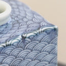 [SAKE BOTTLE & CUP SET] 2 PIECES GOKAKU-BIN & SAKAZUKI SEIGAIHA | MIKAWACHI WARE | HIRADOSHOUZAN