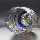 [ROCKS GLASS] WHISKEY GLASS KASANEIROME TAMAMAI (JUGGLING BALLS) | EDO KIRIKO | KAGAMI CRYSTAL