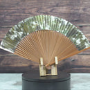 [HAND FAN] HAKUSAI HAKUIRO GREEN 7 SUN | KYOTO FOLDING FANS| YASUTO YONEHARA