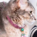 [PET SUPPLY] CAT NECKLACE & EARRINGS SET HEIAN | NAKANO ISUKE | KYOTO BUDDHIST BEADS