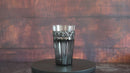 [GLASS] BLACK KIRIKO BEER GLASS IN A PAULOWNIA BOX | SATUMA VIDRO | SATSUMA CUT GLASS