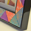 [PICTURE FRAME] WOOD PHOTO FRAME (PINK & BLUE) | EDO ART DOLLS | KAKINUMA DOLLS