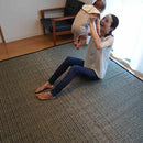 [TATAMI] RUSH RUG KARON BLACK (M: 190 × 250CM, L: 190 × 300CM) | IKEHIKO | TATAMI