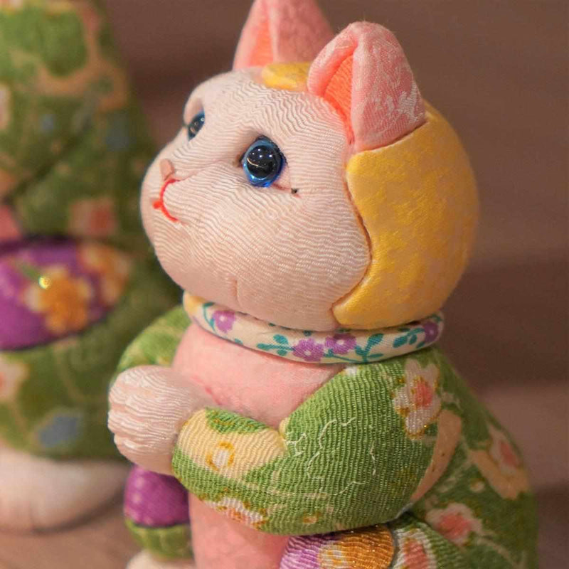 [Beckoning （Lucky） Cat] Maneki Neko，願為之星辰（Crepe Mulicolor） | 江戶藝術娃娃