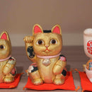 [BECKONING (LUCKY) CAT] MANEKI NEKO, FENG SHUI (GOLD) FORTUNE | EDO ART DOLLS | KAKINUMA DOLLS