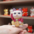 [BECKONING (LUCKY) CAT] MANEKI NEKO, GLOW (S) | EDO ART DOLLS | KAKINUMA DOLLS