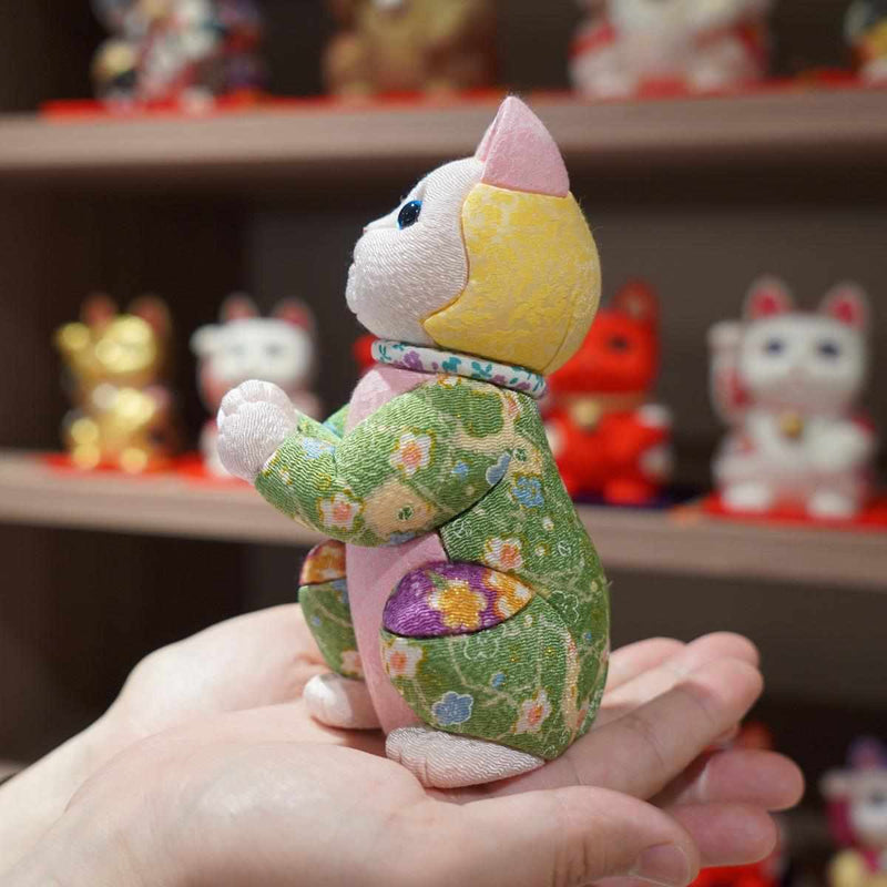 [Beckoning （Lucky） Cat] Maneki Neko，願為之星辰（Crepe Mulicolor） | 江戶藝術娃娃