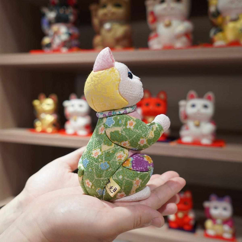 [Beckoning （Lucky） Cat] Maneki Neko，願為之星辰（Crepe Mulicolor） | 江戶藝術娃娃