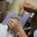 [HAND FAN] FRAGRANT FAN UTSUSHIKA AWAYUKI X AGARWOOD | KYOTO FOLDING FANS | OHNISHI TSUNE SHOTEN