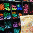 [LARGE PLATE (PLATTER)] PLATE (SAKURA) BLUE M | NISHIJIN RE:NISTA | NISHIJIN TEXTILES