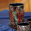 [SAKE BOTTLE & CUP SET] KOKEMUSU "MOSSY" WOODEN SAKE SET 3-PIECES | WAJIMA LACQUERWARE