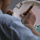 [PLATE (PLATTER)] DYED PLUM BIRD PATTERN (PRIME, PLATE) | ZOA | IMARI-ARITA WARES