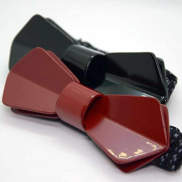 [TIE] LACQUER BOW TIE (BLACK) | CONCERTO | TAKAOKA LACQUERWARE