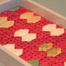 [JEWELRY BOX / JEWELRY ORGANIZERS] WOOD TRAY (LACQUER TEA) M | EDO ART DOLLS | KAKINUMA DOLLS