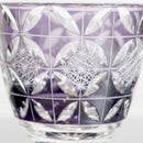 [SAKE GLASS] GUINOMI KIKU SHIPPO (PURPLE) | KIRIKO