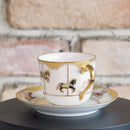[MUG (CUP)] OKURA ART CHINA MERRY-GO-ROUND COFFEE CUP & SAUCER SET(2 PIECES EACH) | CERAMICS