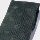 [TIE] ORIGINAL LOGO DARK GREEN | JAPANESE SILK | SHAKUNONE (WITH GIFT PAPER BAG)