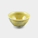[SAKE CUP] FLOWER CRYSTAL (YELLOW) GUINOMI | TOUAN | KYOTO-KIYOMIZU WARES