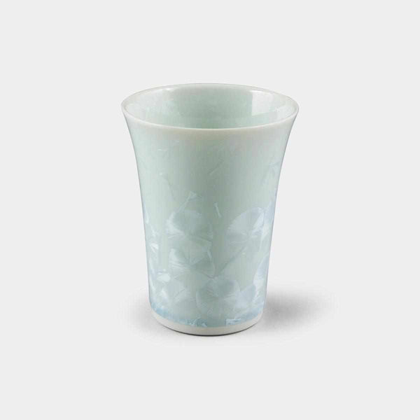 【京燒 清水燒】陶葊 花結晶 (白) 杯