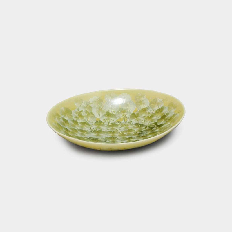 [BOWL] FLOWER CRYSTAL (YELLOW) OVAL BOWL | TOUAN | KYOTO-KIYOMIZU WARES