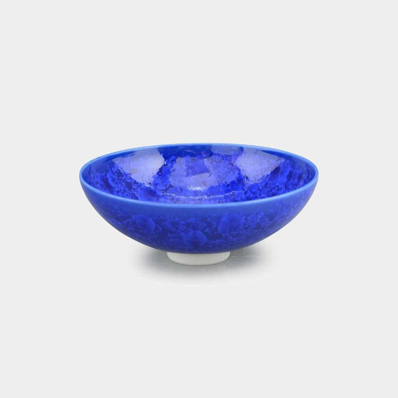 [MUG (CUP)] FLOWER CRYSTAL (LAPIS LAZULI) FLAT TEA BOWL | TOUAN | KYOTO-KIYOMIZU WARES