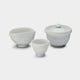 【京燒 清水燒】陶葊 花結晶 (白) 小茶器 (7件組)