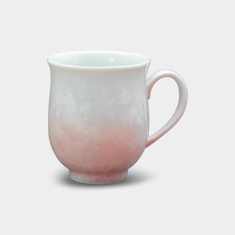 [MUG (CUP)] FLOWER CRYSTAL (RED ON A WHITE BACKGROUND) MUG | TOUAN | KYOTO-KIYOMIZU WARES