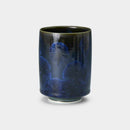 [JAPANESE TEA CUP] FLOWER CRYSTAL (BLUE INK) YUNOMI | TOUAN | KYOTO-KIYOMIZU WARES